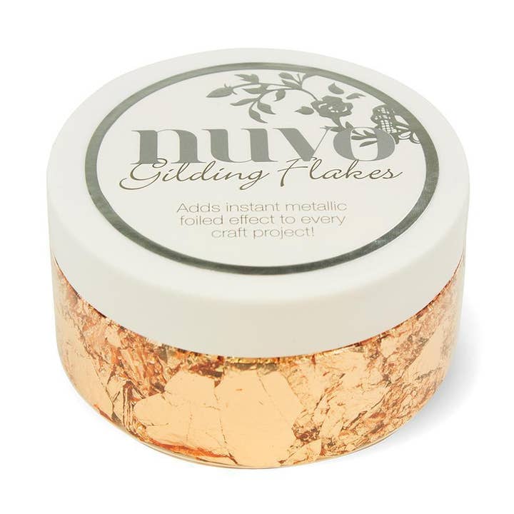 Nuvo - Gilding Flakes - Sunkissed Copper (200ml) - 852n for wholesale by Tonic Studios
