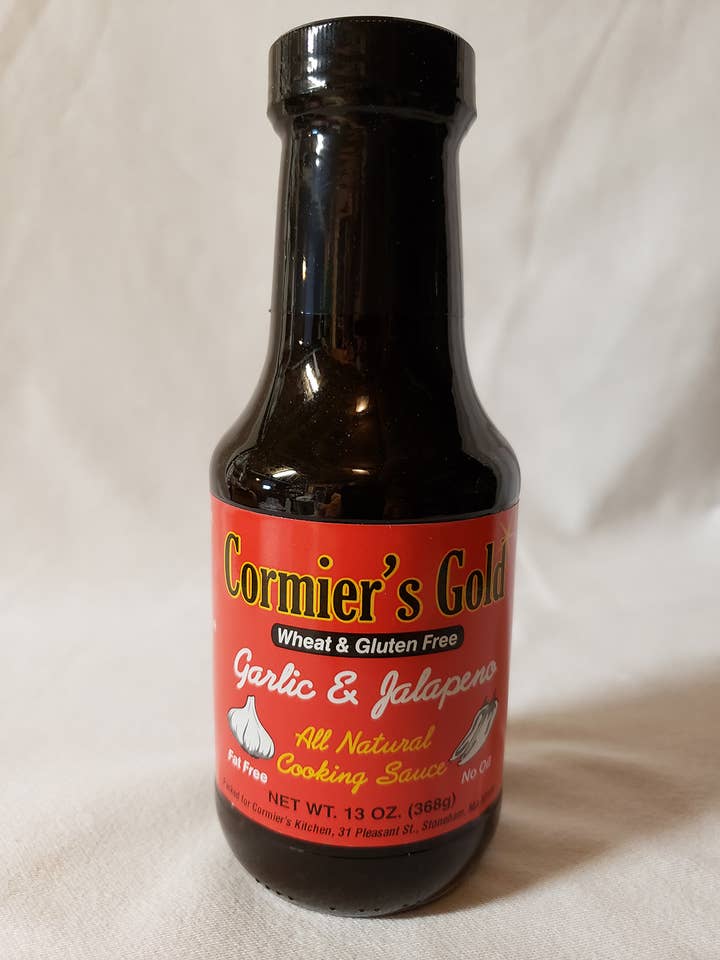 Garlic & Jalapeno All Natural Cooking Sauce for wholesale by Cormier's Gold Sauces