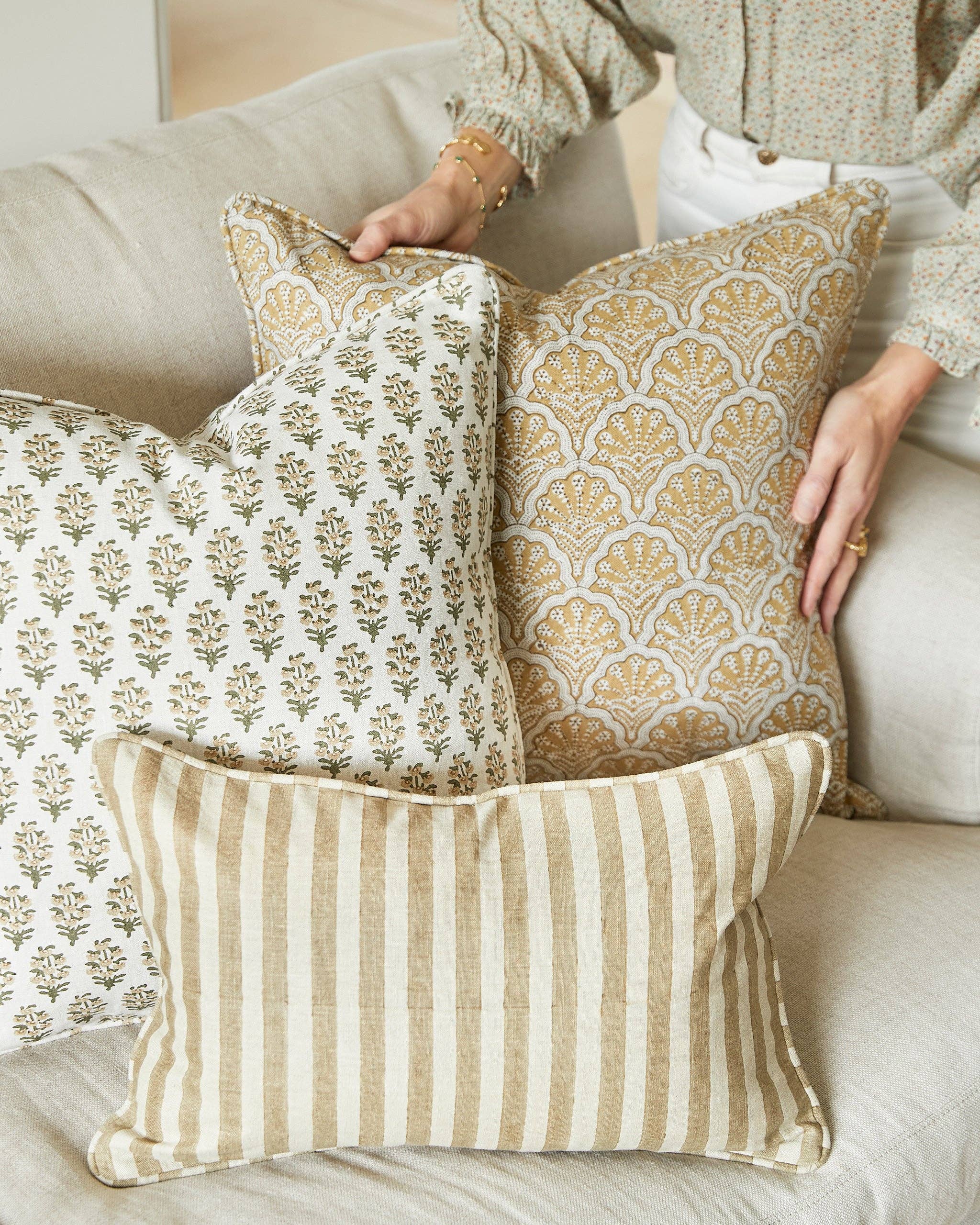 Walter G - Wholesale Throw Pillow Cover - St Tropez Saffron Pillowcase4