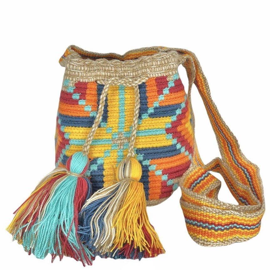 Colorful 4U - Vente Sac à bandoulière – femme - Petits sacs au crochet colorés | Pochettes d'été pour femmes15