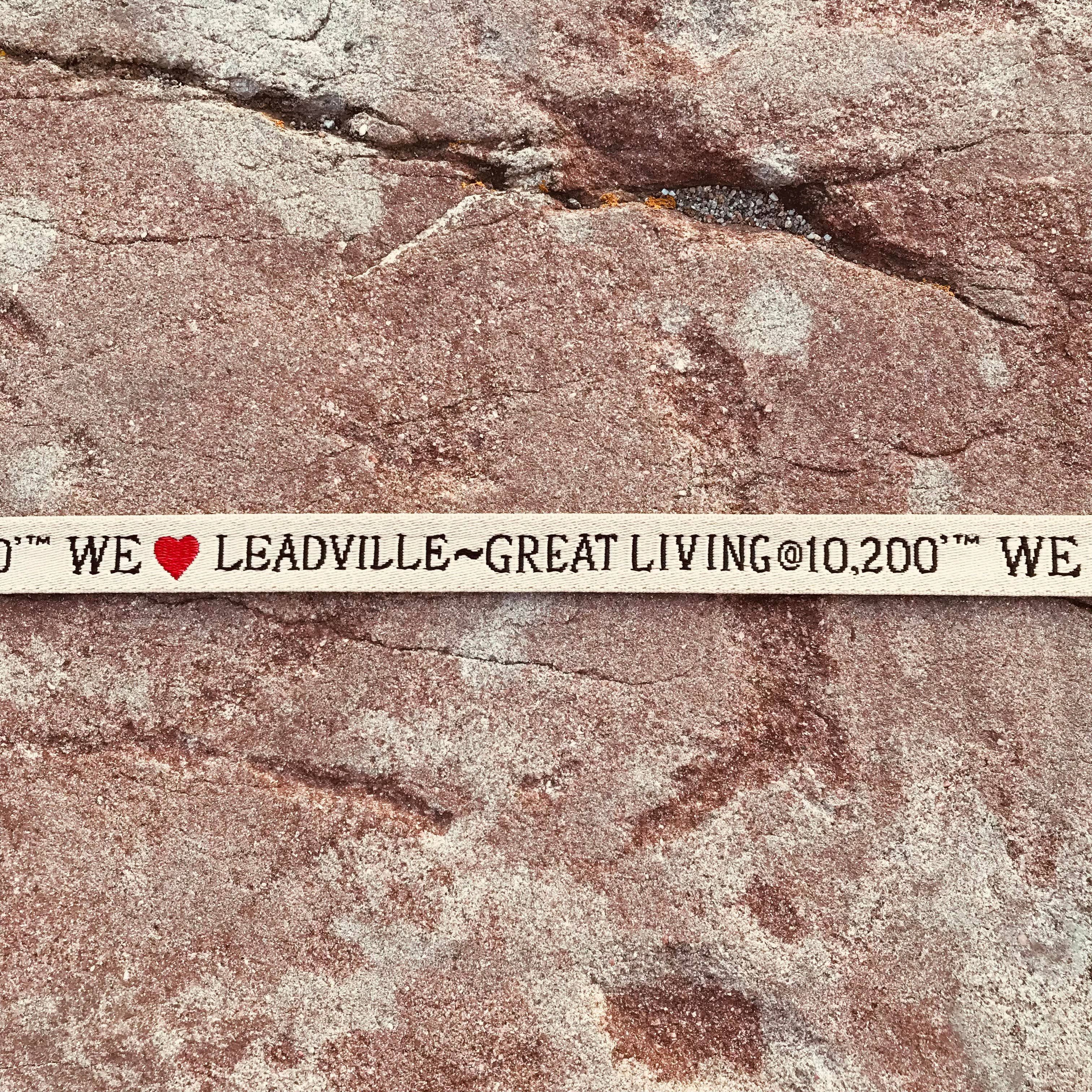 JMFT Industries - Wholesale Belt - Unisex - Hiker Belt / We ❤️ Leadville ~ Great Living @ 10,200'3