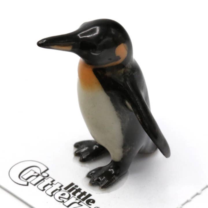Little Critterz - Wholesale Decorative Figurine - Stanley King Penguin Porcelain Miniature0