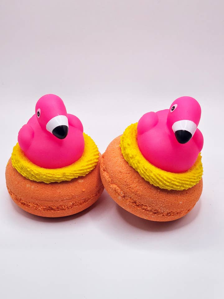 Flamingo Float badebombe for engroshandel hos Catching Beauty