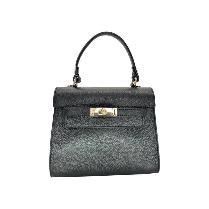 Louisa lee – wholesale Top handle bag – women's – GRAINED LEATHER HANDBAG MARA2