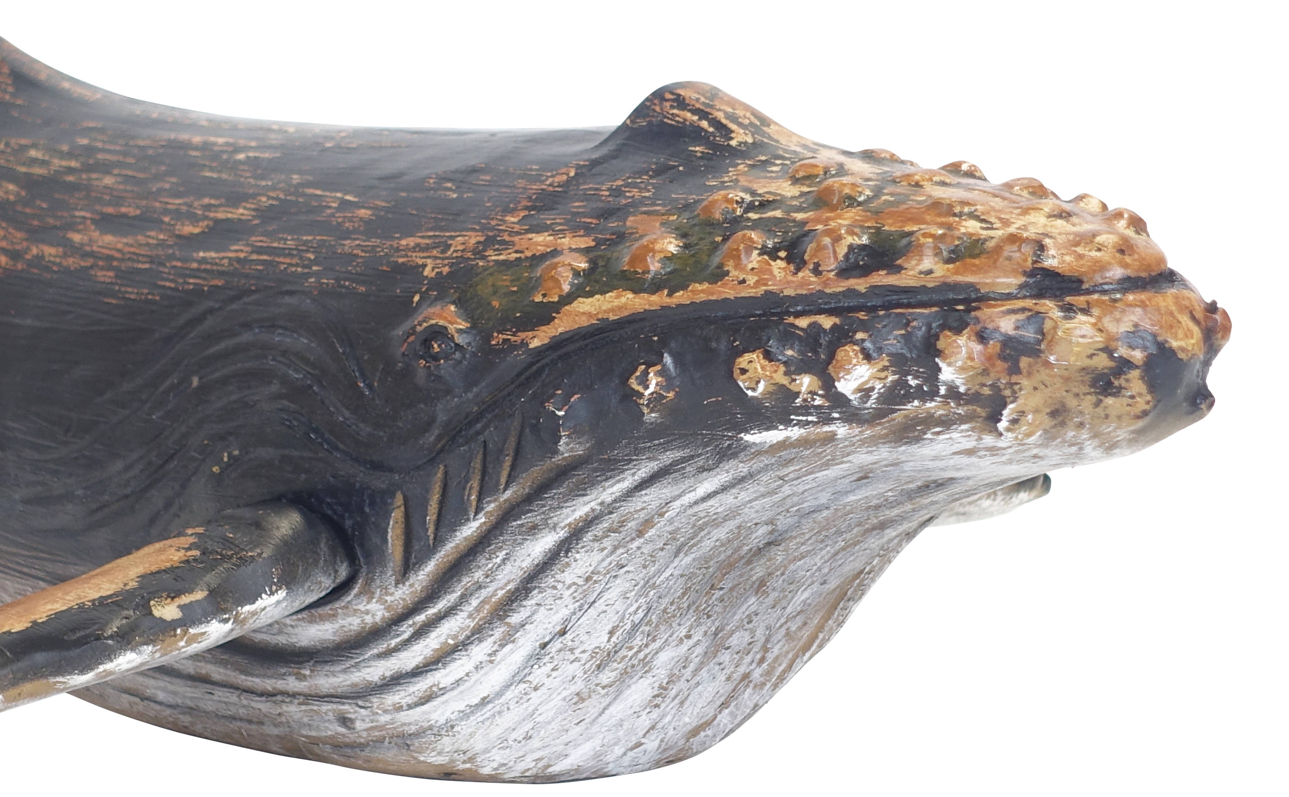 Michael & Philipp Noll e. K. - Wholesale Decorative Figurine - Whale figurine decoration dark blue 60 cm3