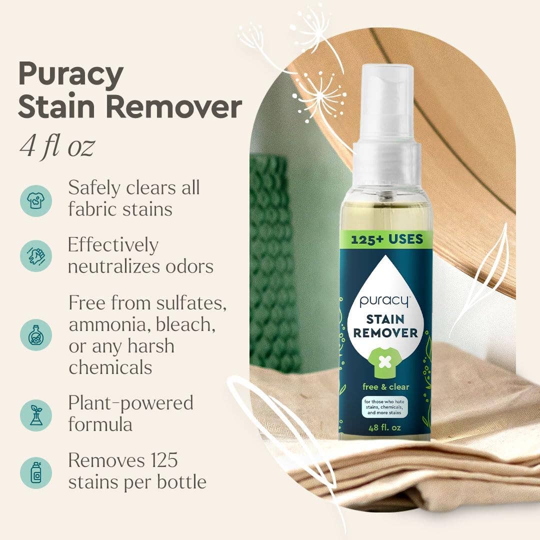 Puracy - Wholesale Stain Remover - Puracy Natural Laundry Stain Remover 4oz Travel4