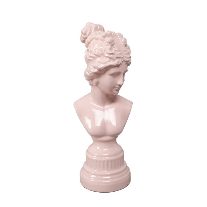 Flora Bunda Inc - Venta al por mayor Figura decorativa - Cerámica griega de 12 pulgadas de alto, rosa