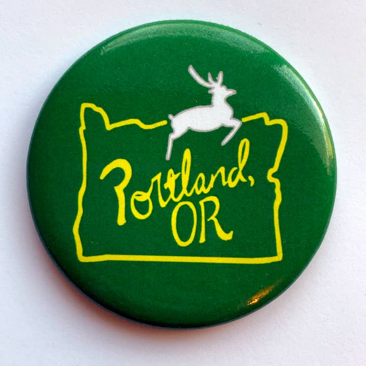 Made by Nilina - Wholesale Magnet - White Stag Portland Magnet Oregon Sign Landmark Souvenir