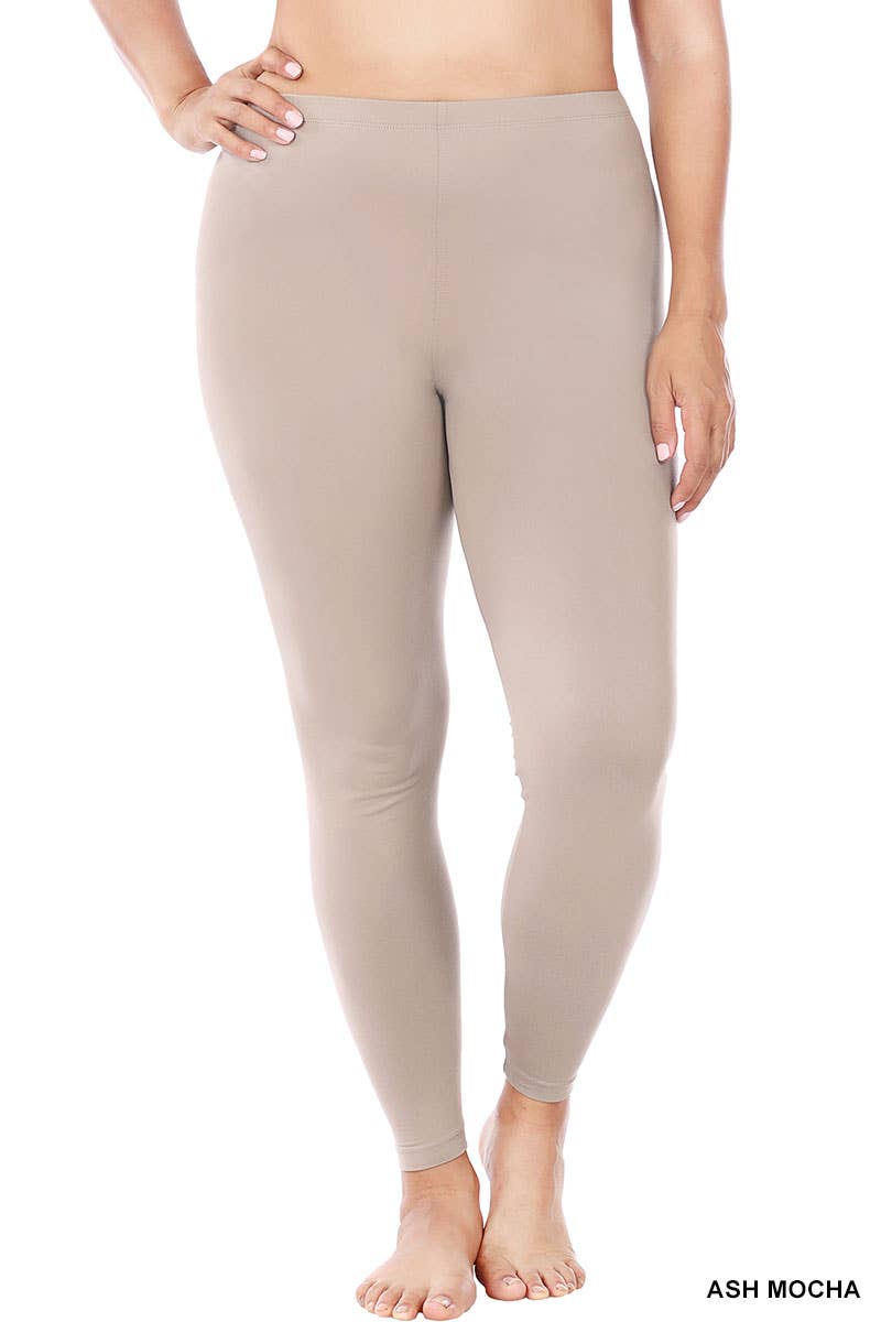 42POPS – wholesale Sport-/loungeleggings – Dam – SI-26654 Plus Borstad Mikrofiber Leggings i Fullängd7
