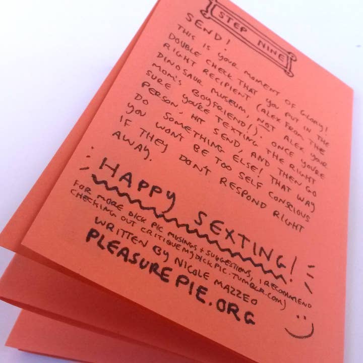 Pleasure Pie - Wholesale Romance - The Art of the Solicited Dick Pic Zine | Sex-Positive Feminist Consent Sex Education Zine2