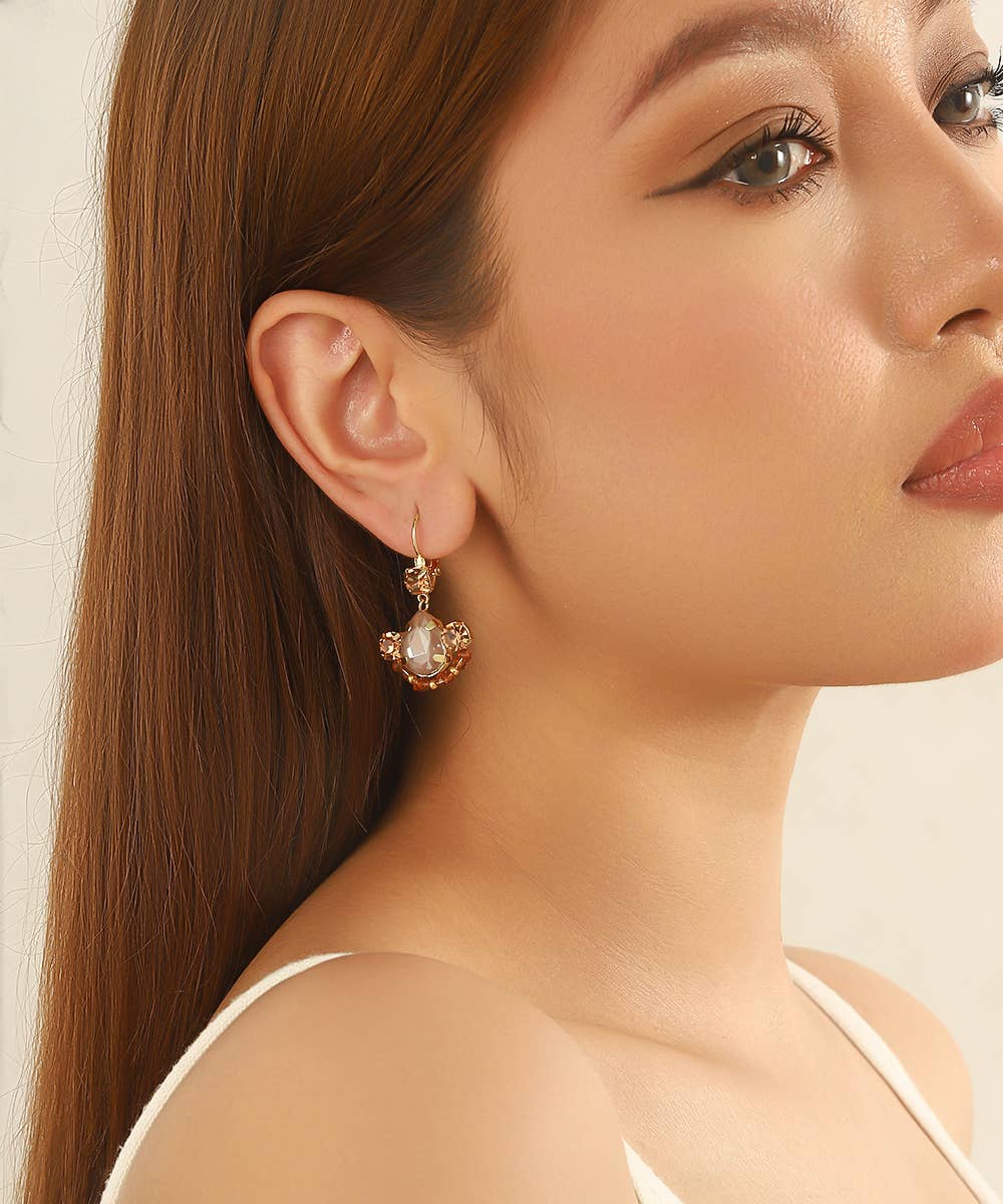 Blossom bijoux – Brincos de argola por atacado – Brincos pendentes coloridos – 26AHBOL0424