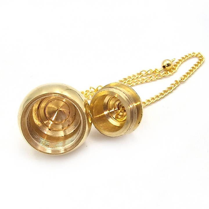 Shamans Crystal - Wholesale Meditation Supplies - Brass Pendulums, Brass Dowsing Pendulums with Gift Pouch3