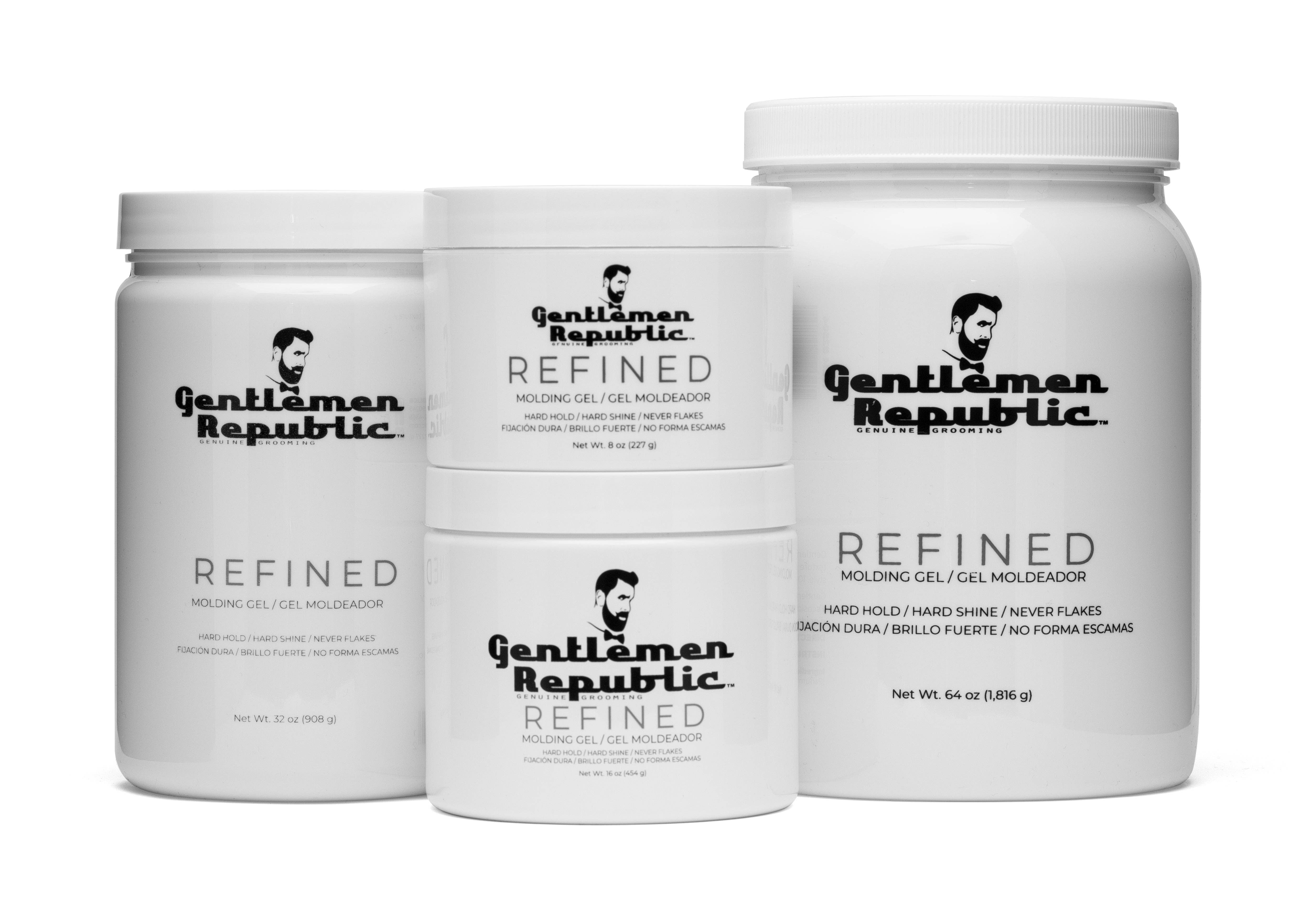 Gentlemen Republic - Wholesale Hair Styling Gel/Mousse - 16 oz Refined Hair Gel with Pump4