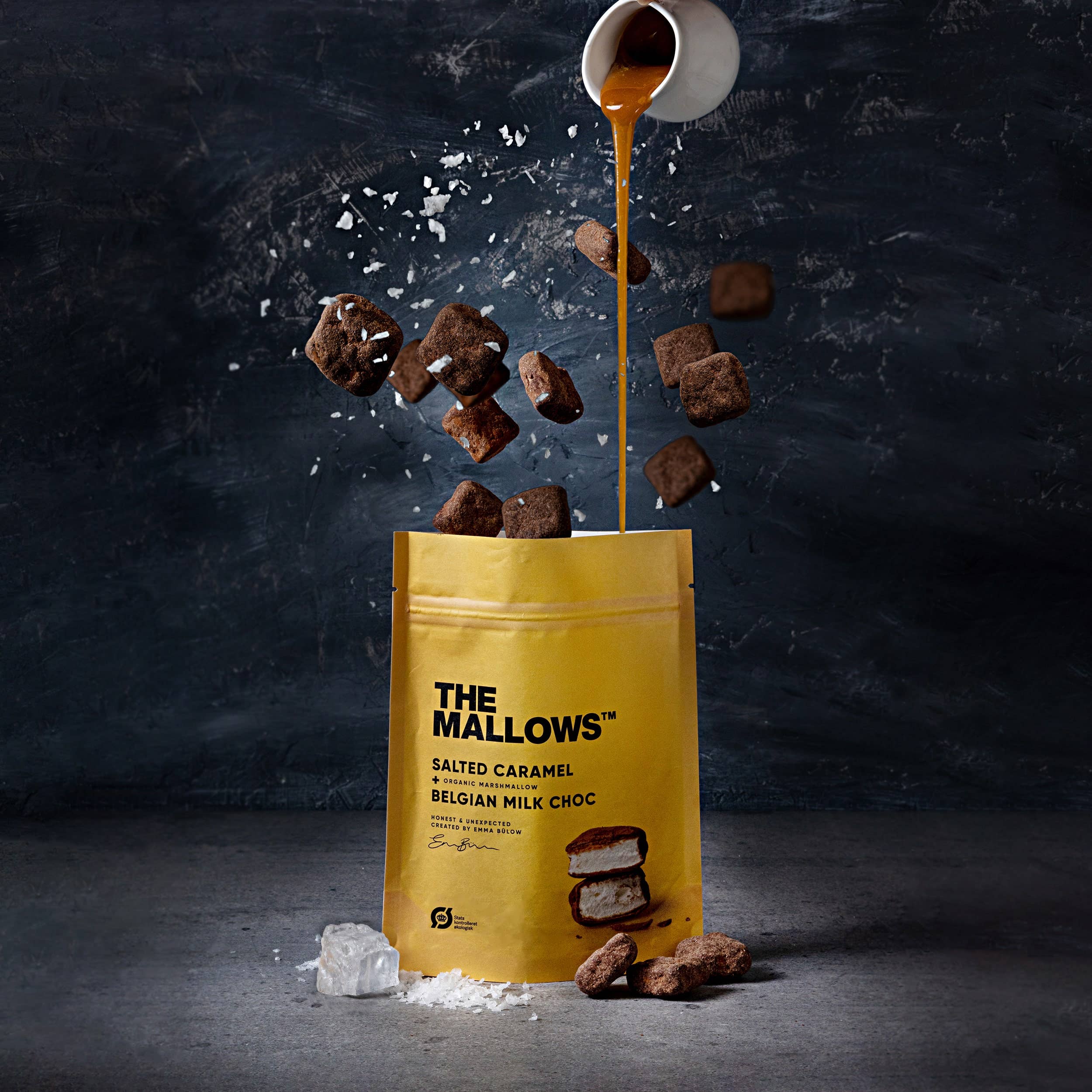 The Mallows - Wholesale Marshmallow - GEZOUTEN KARAMEL + BELGISCHE MELK CHOC 90g2