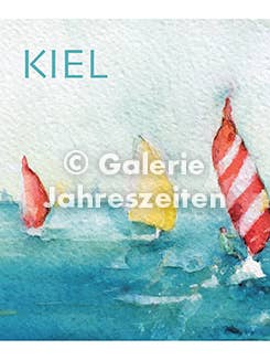 Kiel Surfer Klappkarte für den Großhandel von Karen Utermann Galerie Jahreszeiten