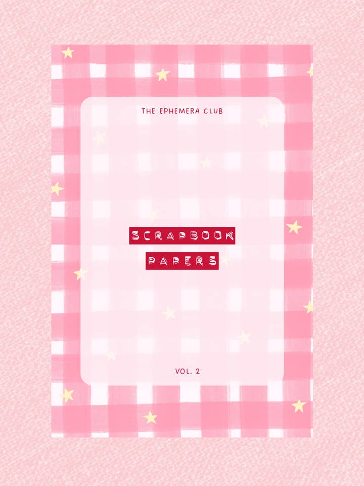 Scrapbook Paper Booklet Vol 2 for wholesale by The Ephemera Club
