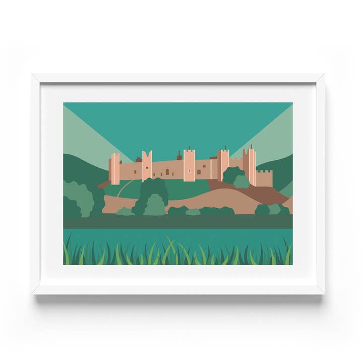 Framlingham Castle Print for wholesale by Rebecca Pymar