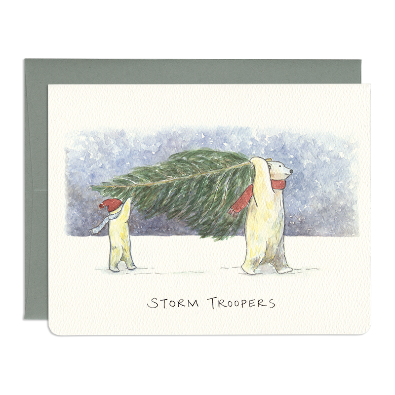 Gotamago - Wholesale Christmas Card - Storm Troopers Holiday Card - Set of 62
