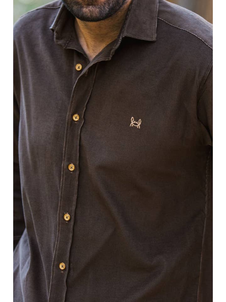 Custi Mikelo: Men's Clothing & Christmas Gifts - Wholesale Button Down Shirt - Men's - Khaki microfleece shirt1