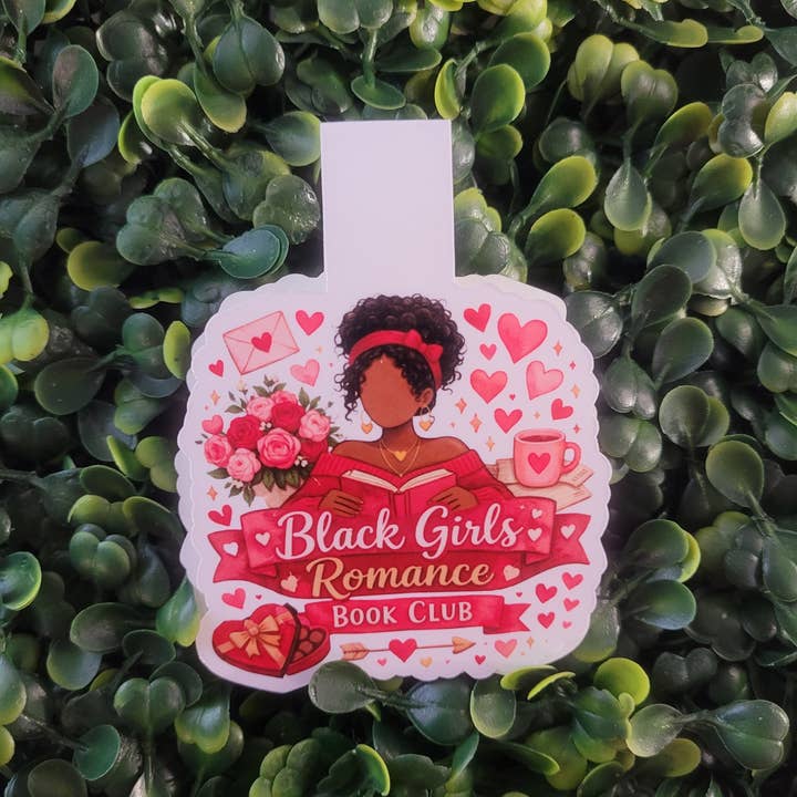 Black Girls Romance Club Magnetic Bookmark for wholesale by Self Care Tribe