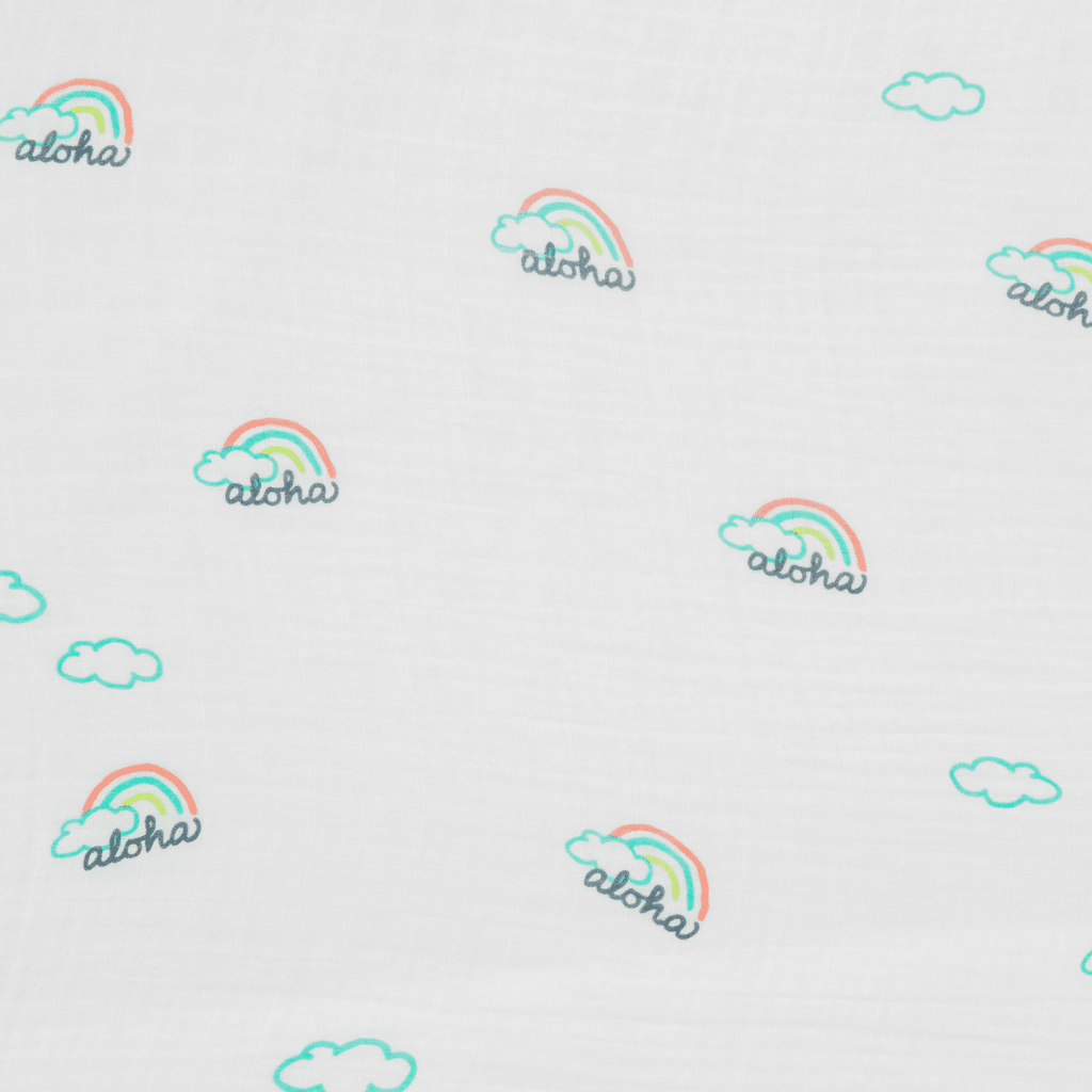 Coco Moon – wholesale Swaddle – Baby – Pot O' Aloha Muslin Swaddle Blanket3