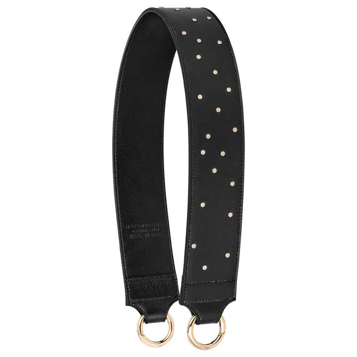 BAG STRAP - Berlin black stud for wholesale by TIEFENBACHER LEHMANN