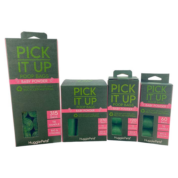 HugglePets – wholesale Pet poo bag – HugglePets Pick It Up Baby Powder Dog Poop Bags13