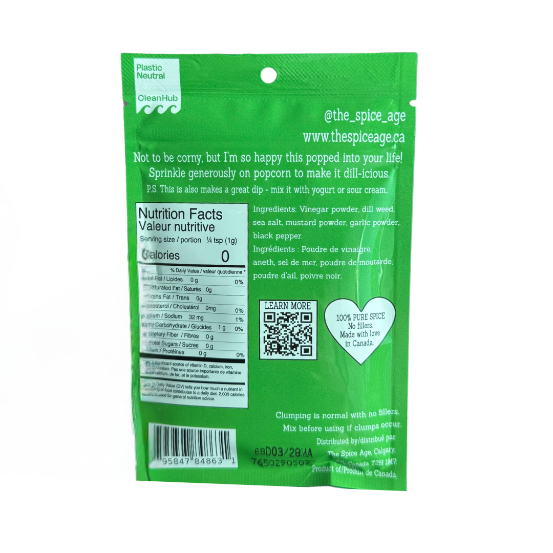 The Spice Age - Wholesale Popcorn - Dill Pickle Popcorn Seasoning (All Natural Ingredients)1
