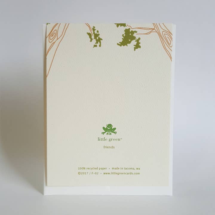Little Green - Wholesale Friendship Card - Friends Thinking of You Greeting Card / Encouragement Card1