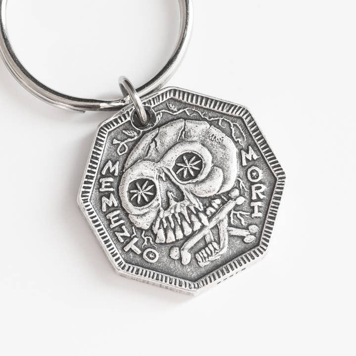 Shire Post Mint - Venta al por mayor Collares con colgantes/abalorios - Memento Mori/Memento Vivere Recordatorio de Moneda Collar3