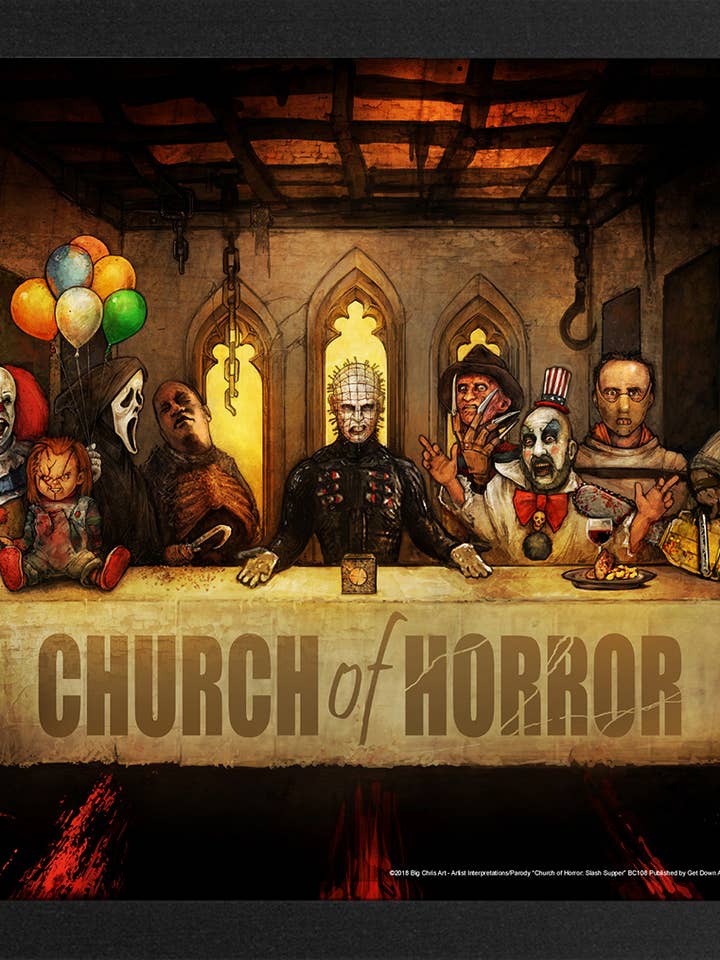 Big Chris - Church of Horror Slash Supper 11x17 Framed Print for wholesale by Pyramid America