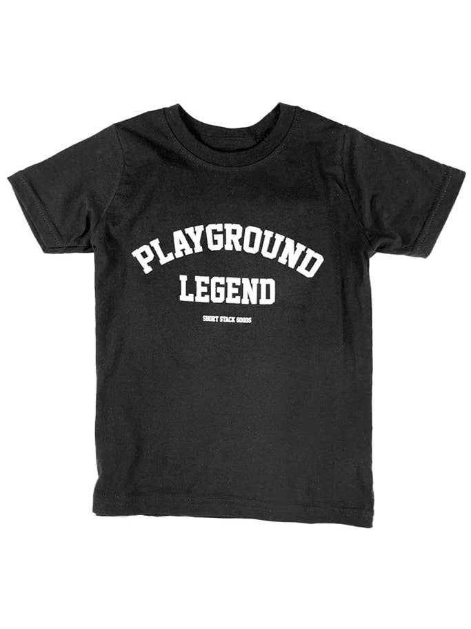 Kids Graphic Tee - "Playground Legend" for wholesale by Short Stack Goods