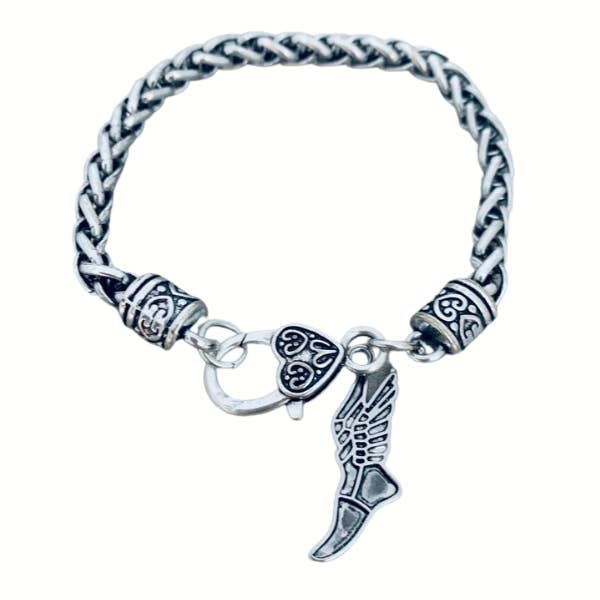 Sportybella – wholesale Charm/dangle bracelet – Track and Field Shoe Charm Bracelet