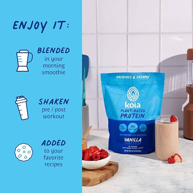 Koia - Wholesale Protein/Superfood Powder - Vanilla Protein Powder - 20 Servings3