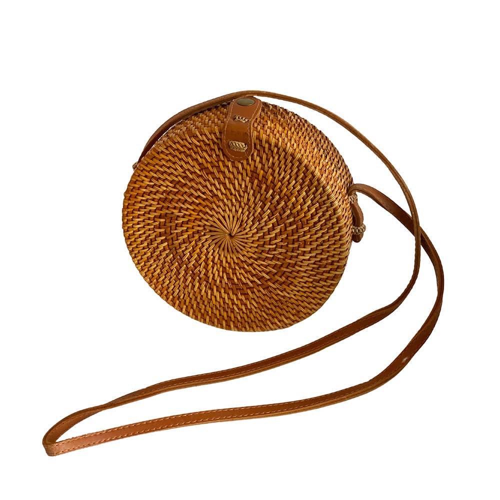 VIE - Wholesale Crossbody Bag - Women's - Rattan Roundy Bag1