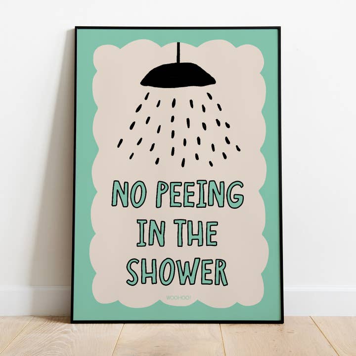 NÃO URINAR NO CHUVEIRO IMPRESSÃO por atacado de Woo Hoo Prints