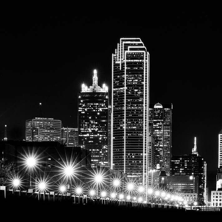 Impressions d'art de Dallas Texas Centre-ville DTD033 pour la vente par Breaking Rules Photography