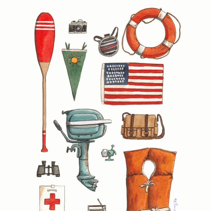 Collection du Lac pour la vente par Drew Deming Watercolors