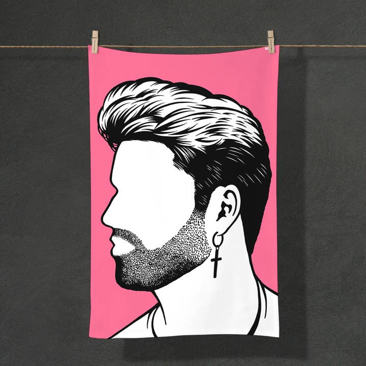 Bold & Noble - Wholesale Tea Towel - 'George Michael' Wham Tea Towel