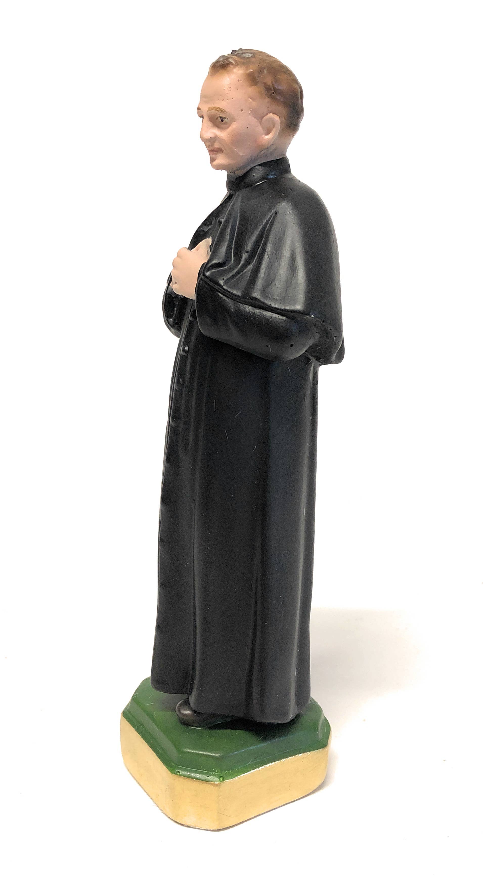 Costa Articoli Religiosi – Estatueta decorativa por atacado – Estátua de São João Bosco em gesso de 17 cm1