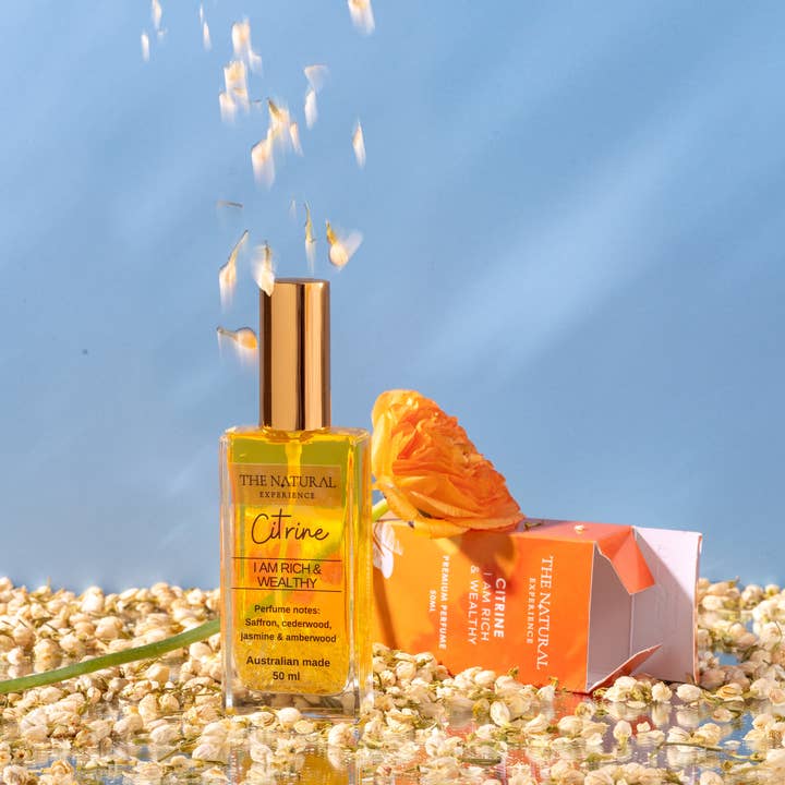 THE NATURAL EXPERIENCE - Wholesale Perfume/eau de toilette - Citrine – I am Rich & Wealthy – Perfume for Money Wealth and Abundance.1