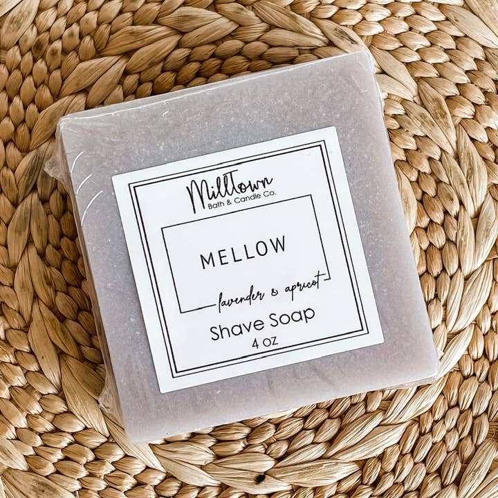 Mellow Shave Soap | Rich Lather & Smooth Shave | Safe for Sensitive Skin for wholesale by MillTown Bath & Candle Company