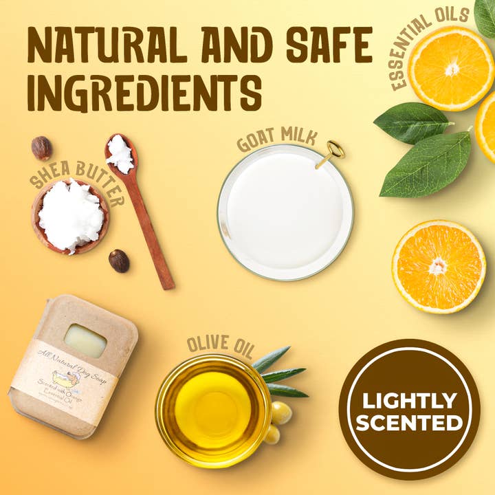 Delightfully Delicious Dog Treats - Wholesale Pet Shampoo - Dog - Orange Dog Shampoo Bar | Dog Soap Bar | Pet Shampoo Bar1