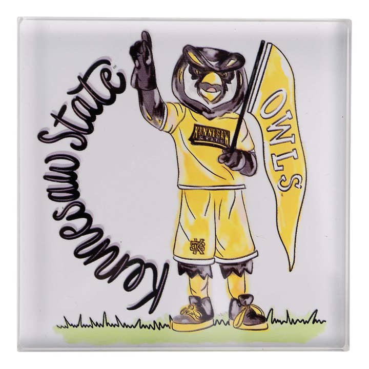 Kennesaw State Mascot Napkin Weight for wholesale by Glory Haus