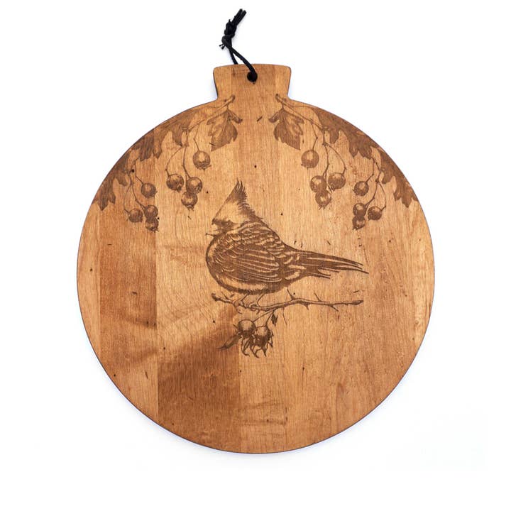 Maple Artisan Round Charcuterie Board-Laura Zindel Cardinal for wholesale by JK Adams