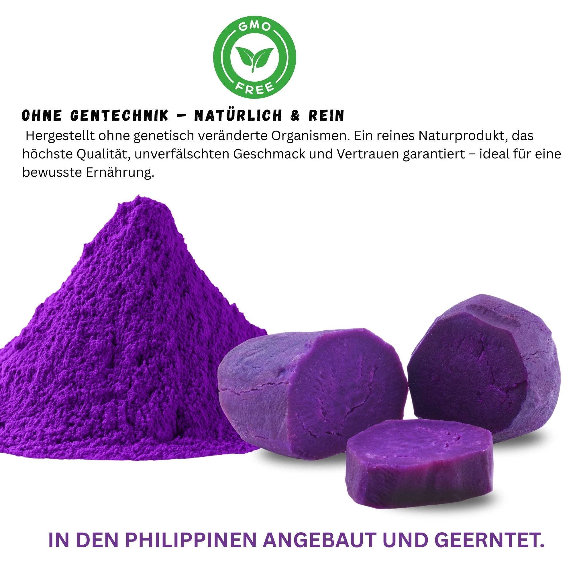 Biomatea – Großhandel Protein-/Superfood-Pulver – Lila Süßkartoffel Pulver 100 g – Premium Ube Powder, Purple Sweet Potato Powder, naturbelassen & rein2