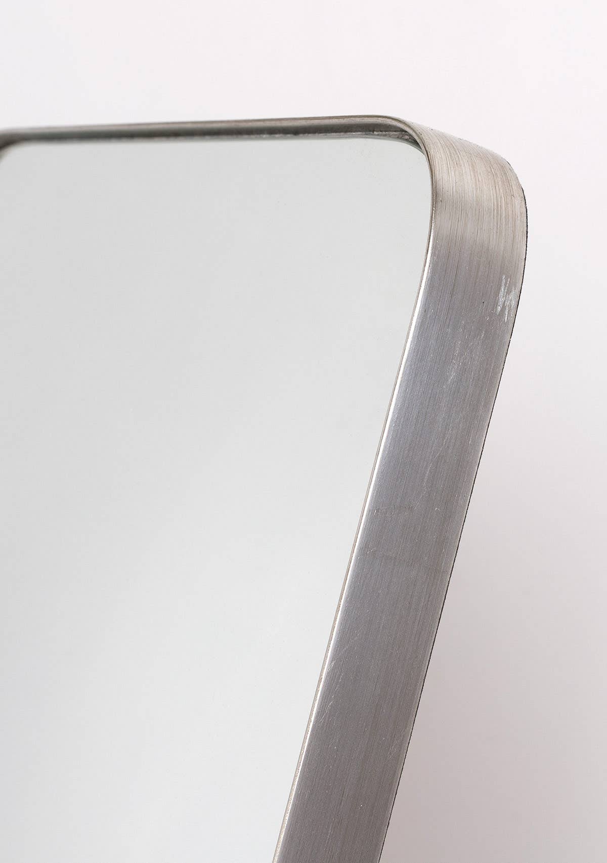 Gdeco - Wholesale Vloerspiegel - Zilveren vloerspiegel met ronde rand. 50x150cm2