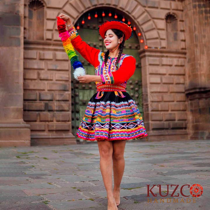 KuzcoHandmade - Wholesale Costume - Women's - Peruvian Women's Embroidered Valicha Costume from Cuzco