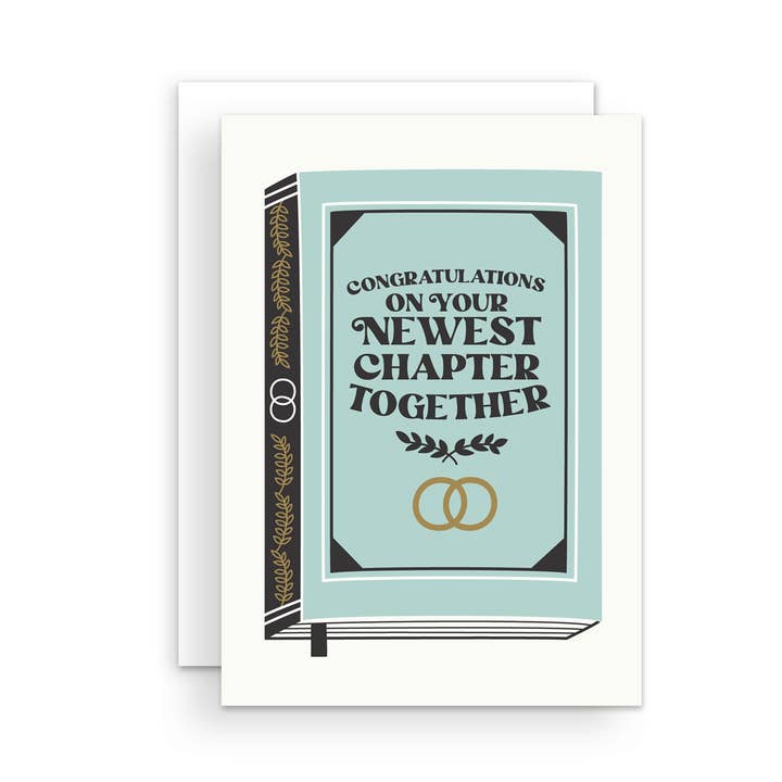 Carte de vœux pour un nouveau chapitre ensemble pour la vente par The Handcrafted Story