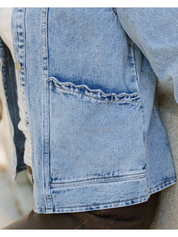 Myosotis Solana Denim Jacket - Light Wash for wholesale on Faire12